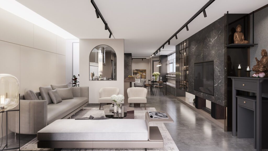 thiet ke noi that phong khach bep 1